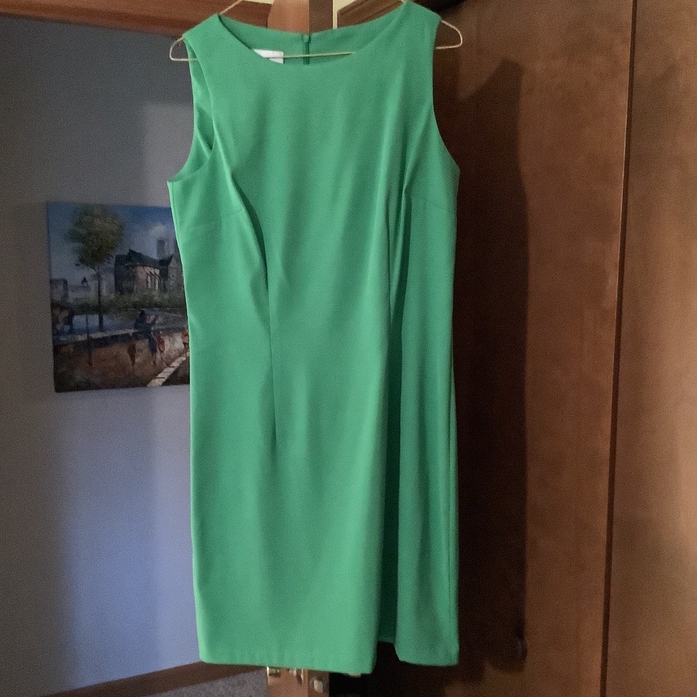 Green sheath dress, size 12